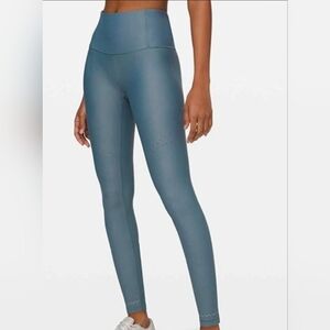 Lululemon Zoned In Tight *27" Blue Charcoal Leggings Sz 2